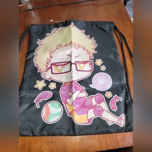 Haikyuu!! - Kei Tsukishima Sport Drawstring Backpack P3